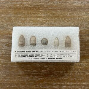 Vintage Dug Up Civil War Bullets Historic Artifacts